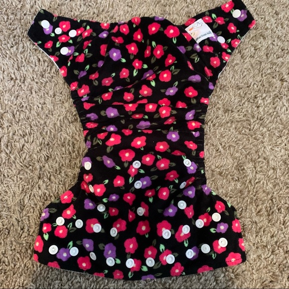 Kawaii Green Baby Organic Bamboo Cloth Diaper - Picture 5 of 6